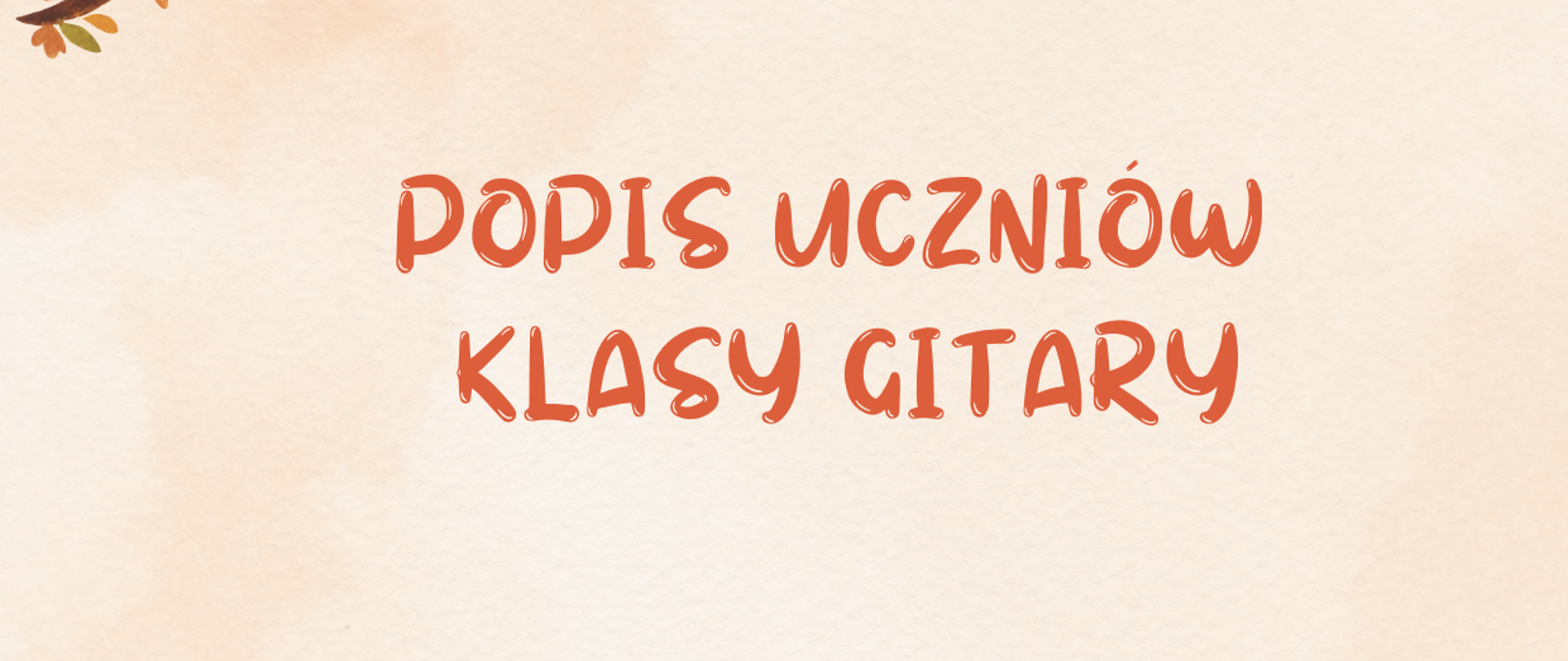 popis uczniów klasy gitary