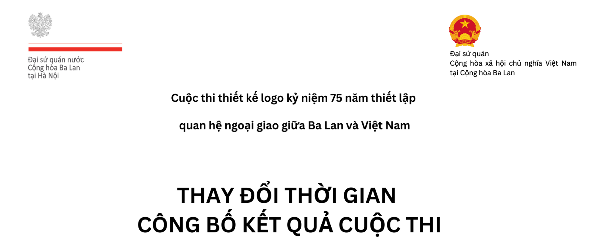 Cuộc thi Thiết kế Logo kỷ niệm 75 năm thiết lập quan hệ ngoại giao giữa Ba Lan và Việt Nam (1950-2025)