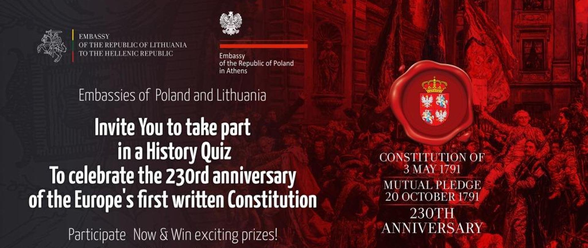 Invitation to quiz on May 3th Constitution 1
