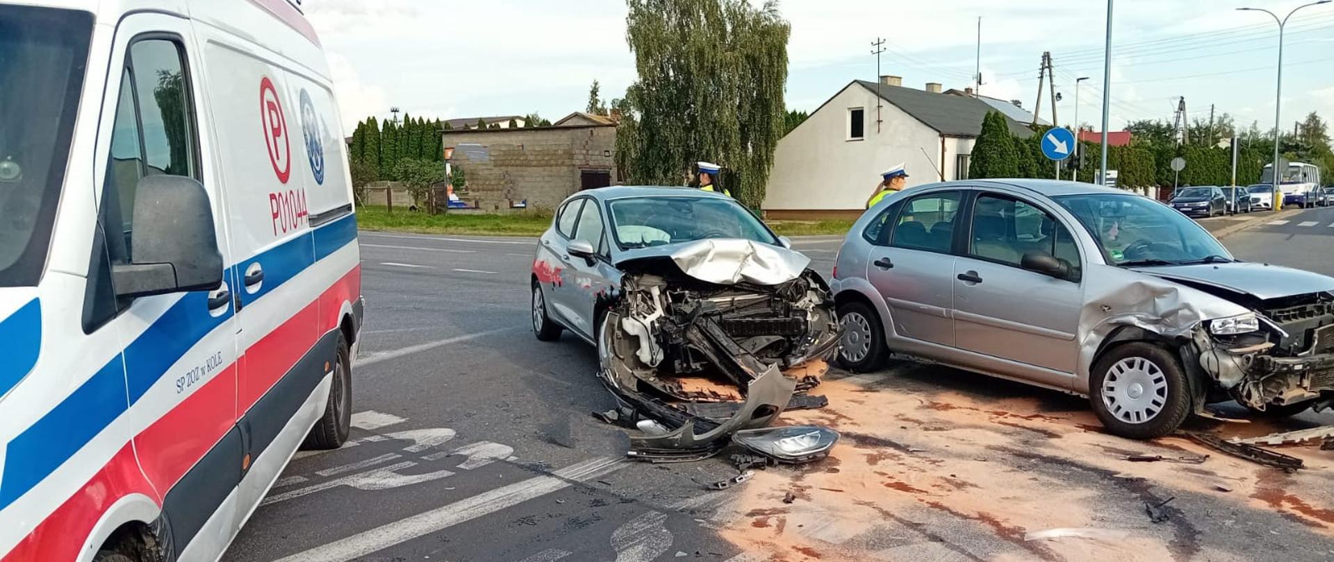 Samochody osobowe po wypadku komunikacyjnym