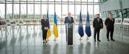 Ceremony at NATO Headquarters marks one-year of Russia’s war of aggression against Ukraine