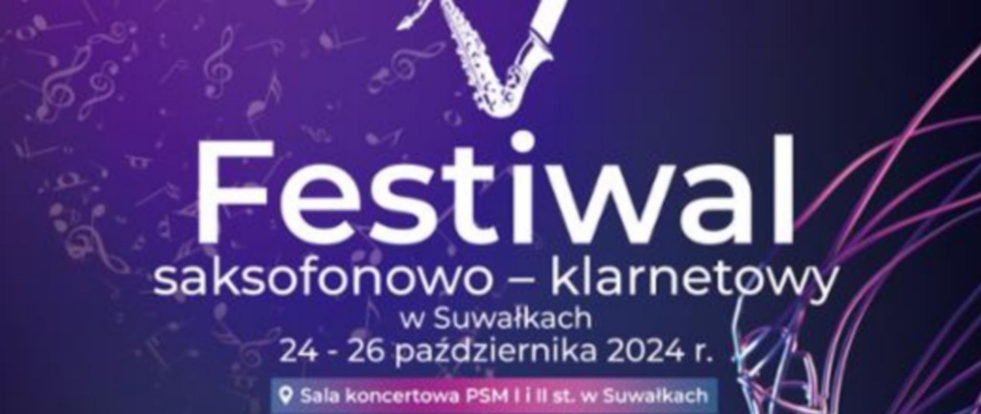 baner - na granatowym tle nazwa i termin festiwalu