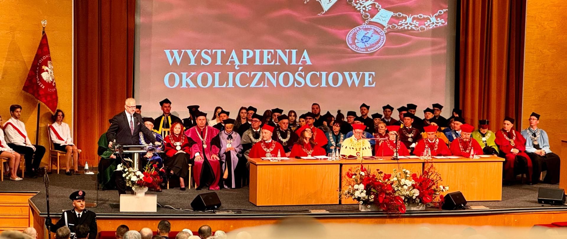 Wystąpienie Wojewody Warmińsko-Mazurskiego Radosława Króla podczas uroczystej inauguracji roku akademickiego w dniu 1 października 2024 r.