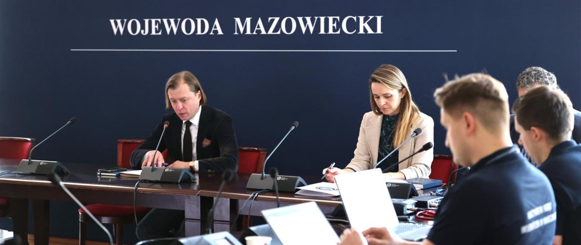 Posiedzenie Mazowieckiego Wojewódzkiego Zespołu Zarządzania Kryzysowego – zagrożenie powodziowe w województwie mazowieckim