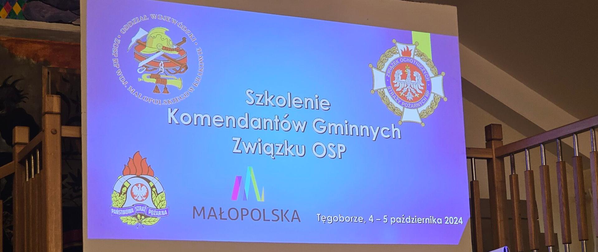 SZKOLENIE KOMENDANTÓW GMINNYCH ZWIĄZKU OSP RP