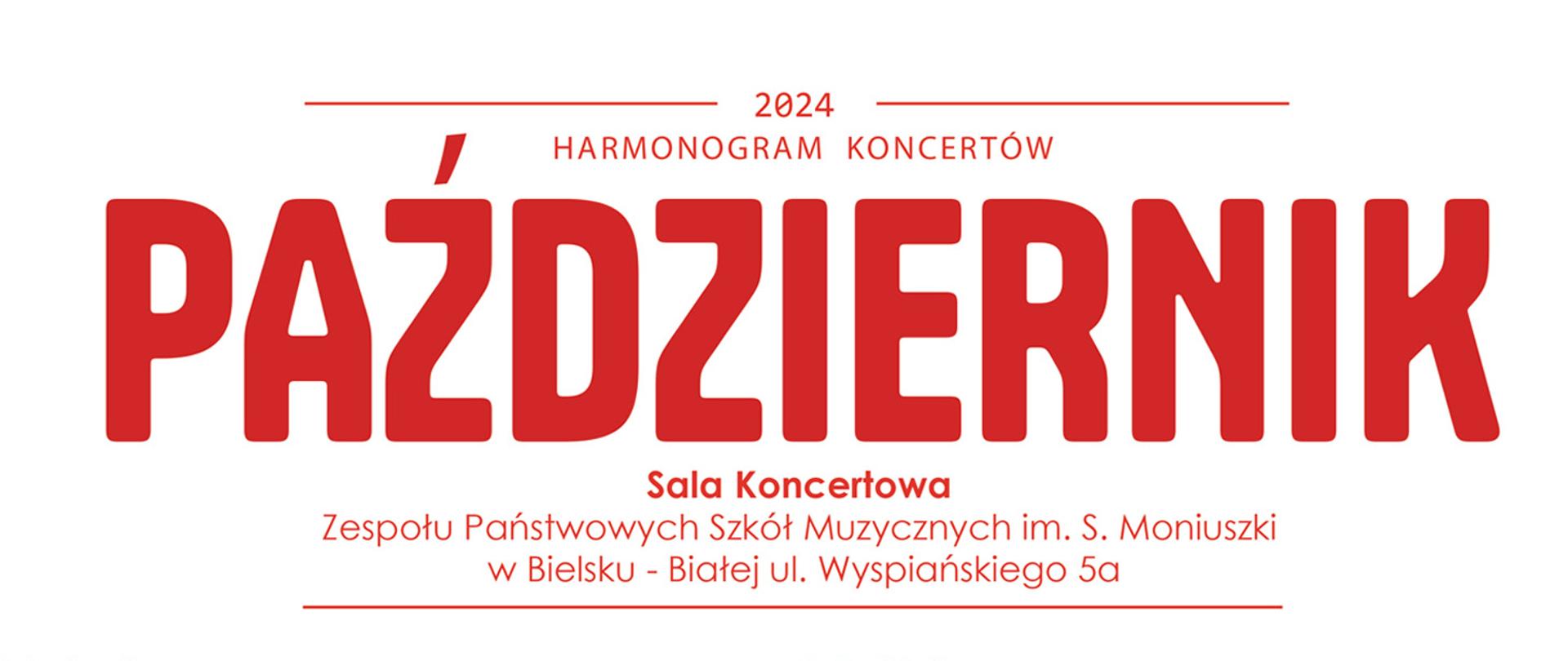 Baner koncerty październik 2024