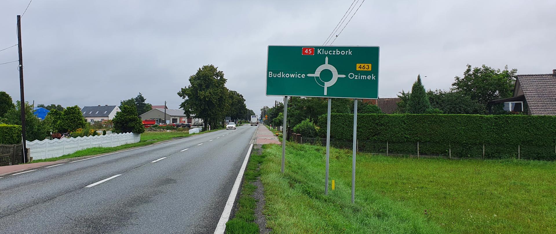 DK45 na odcinku Bierdzany - Kuniów