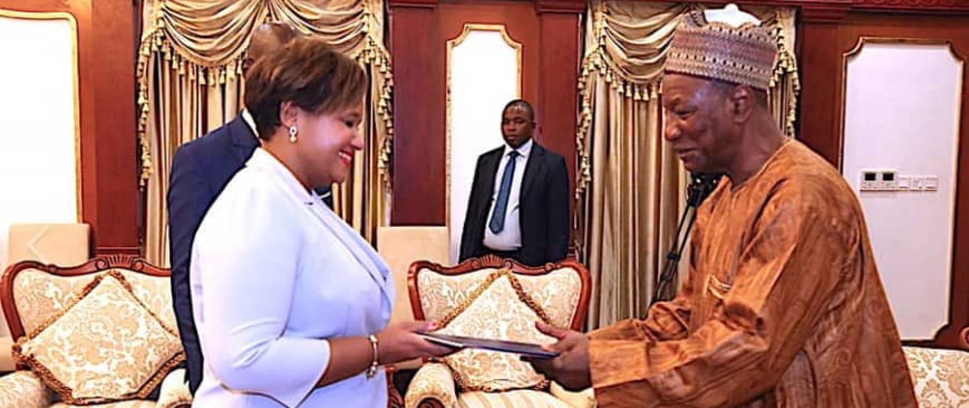 Ambasador Margareta Kassangana złożyła listy uwierzytelniające w Republice Gwinei