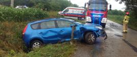 Wypadek drogowy w miejscowości Broniszów