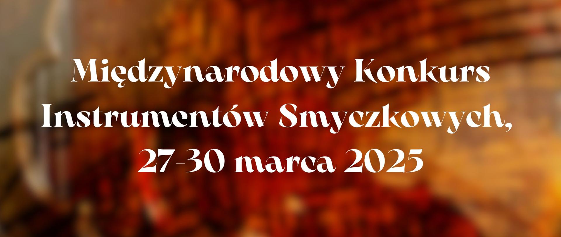 międzynarodowy konkurs instrumentów smyczkowych 2025