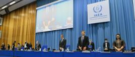 A moment of silence observed at the opening of the IAEA 1611th Board of Governors