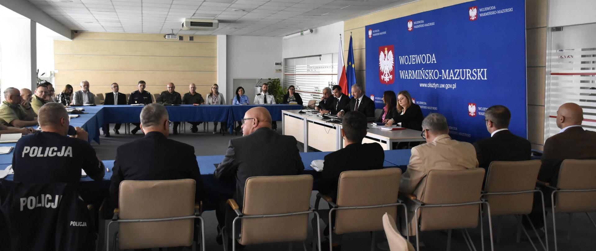 Posiedzenie Warmińsko-Mazurskiego Wojewódzkiego Zespołu Zarządzania Kryzysowego