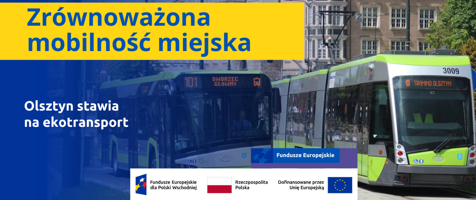 Zrównoważona mobilność miejska_grafika Olsztyn stawia na transport