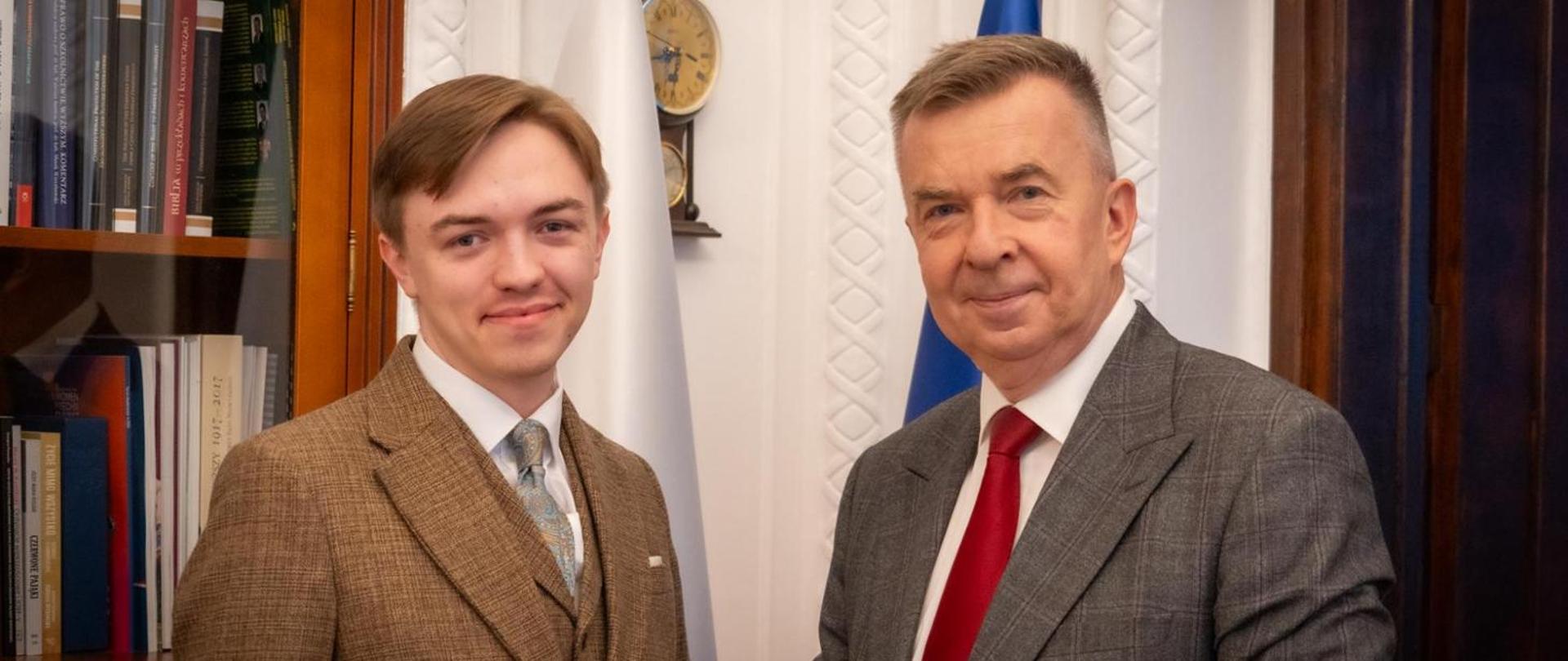 Minister of Science congratulates Mikołaj Wolanin – finalist of the Global Student Prize