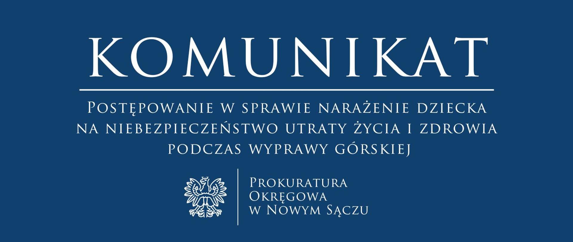 PONSacz - komunikat z dnia 09.01.2024