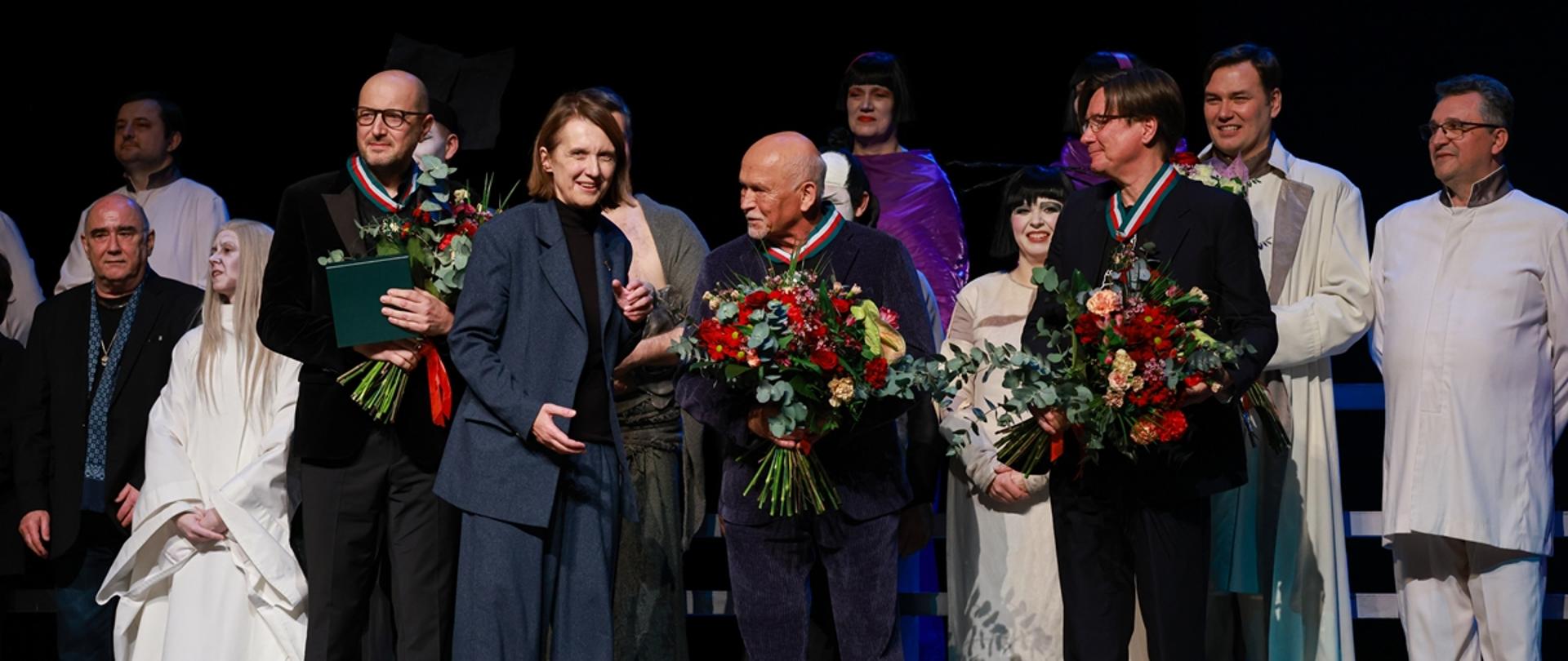 Złote Medale „Zasłużony Kulturze Gloria Artis”: Boris Kudlička, Andrzej Pągowski, Mariusz Treliński, fot. Danuta Matloch