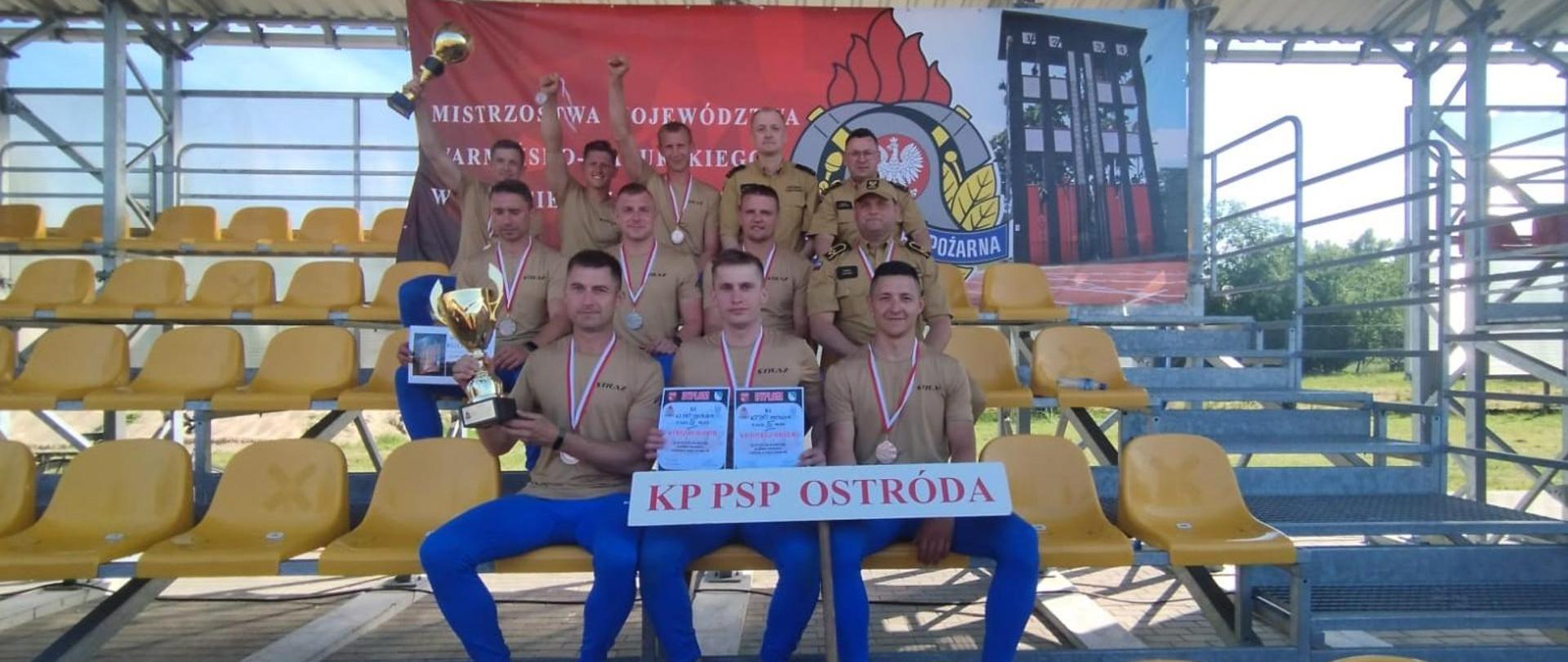 Ostródzcy strażacy z brązowymi medalami Mistrzostw Województwa w sporcie pożarniczym