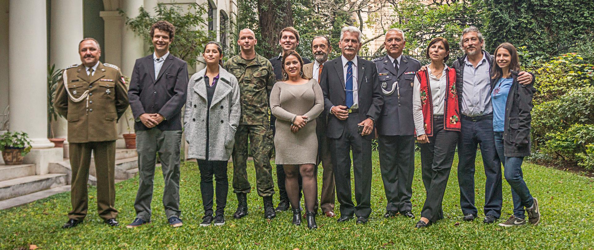 Rodzina Białousów w Ambasadzie RP w Buenos Aires