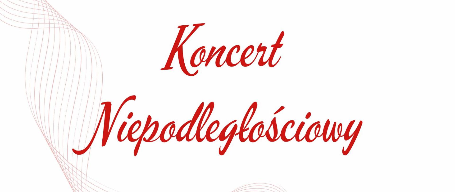 Koncert Niepodleglościowy który odbędzie się dnia 8 listopada 2024 roku o godzinie 17:00 w sali koncertowej PSM Wadowice.