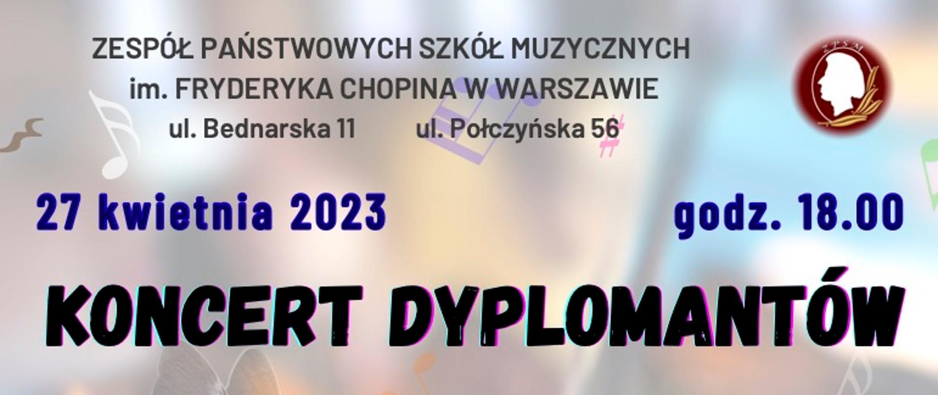 Afisz Koncertu Dyplomantów