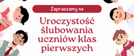 Plakat z grafiką uśmiechniętych dzieci