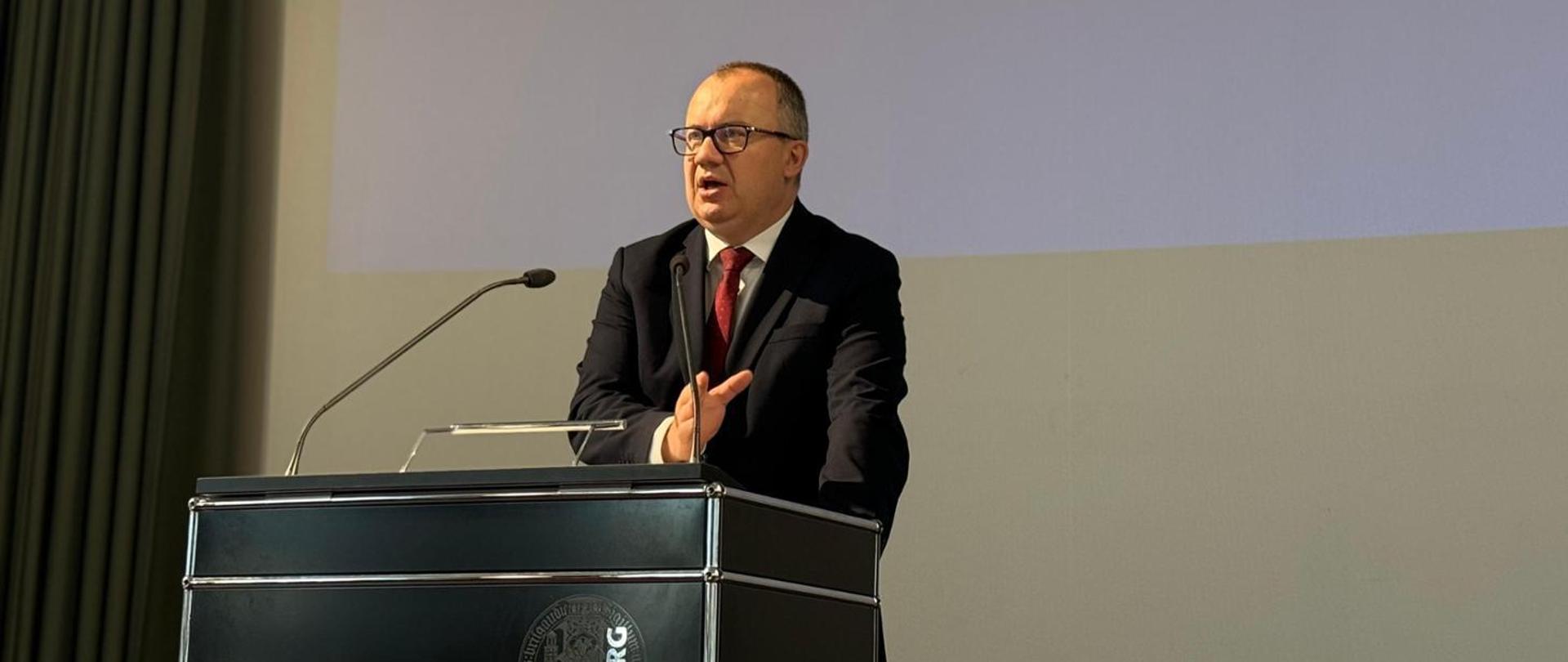 Minister of Justice Adam Bodnar participated in the conference at the University of Freiburg