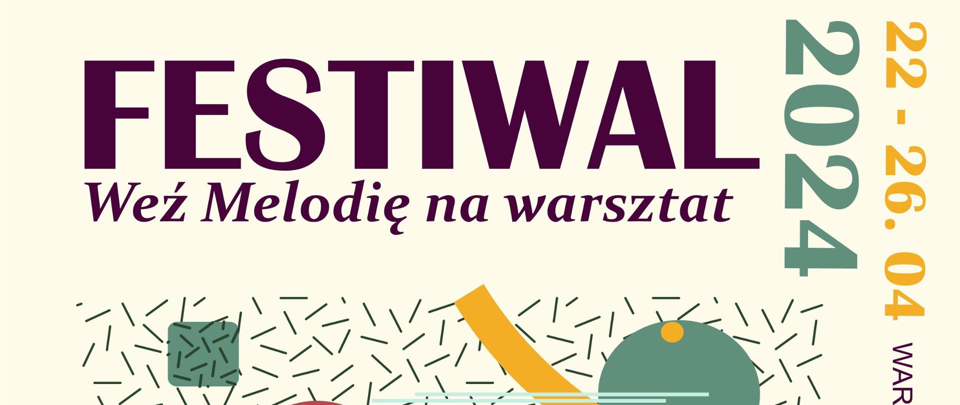 Plakat z informacjami o festiwalu. 