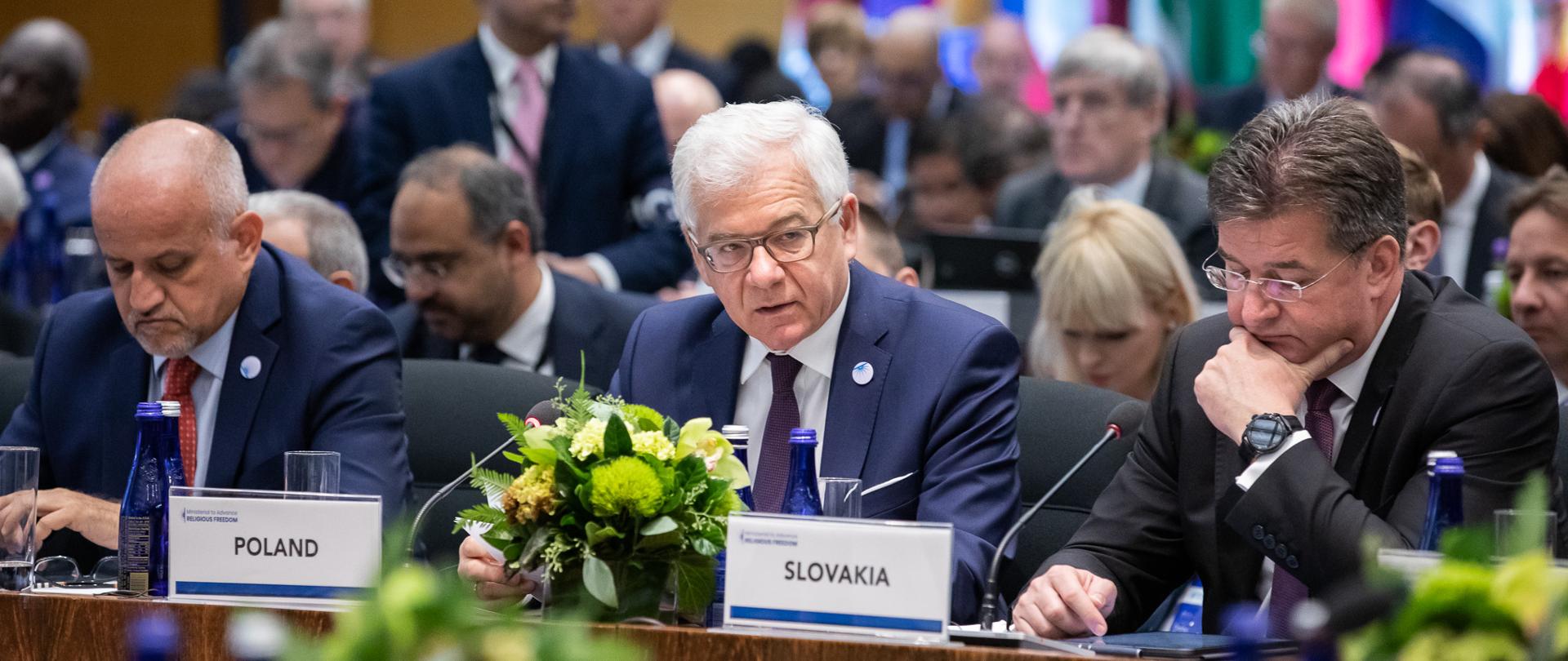 Minister Jacek Czaputowicz wziął udział w konferencji ministerialnej nt. promocji wolności religijnych w Waszyngtonie