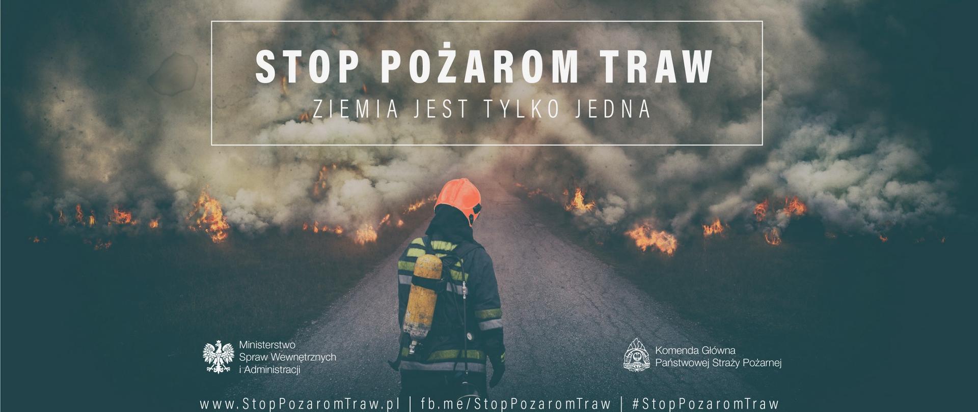 Plakat kampanii Stop Pożarom Traw
