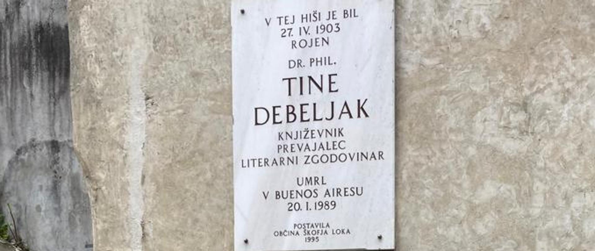 120. rocznica urodzin Tine Debeljaka