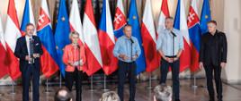 Meeting of Prime Minister Donald Tusk with the President of the EC, the Czech and Slovakian Prime Ministers and the Austrian Chancellor.