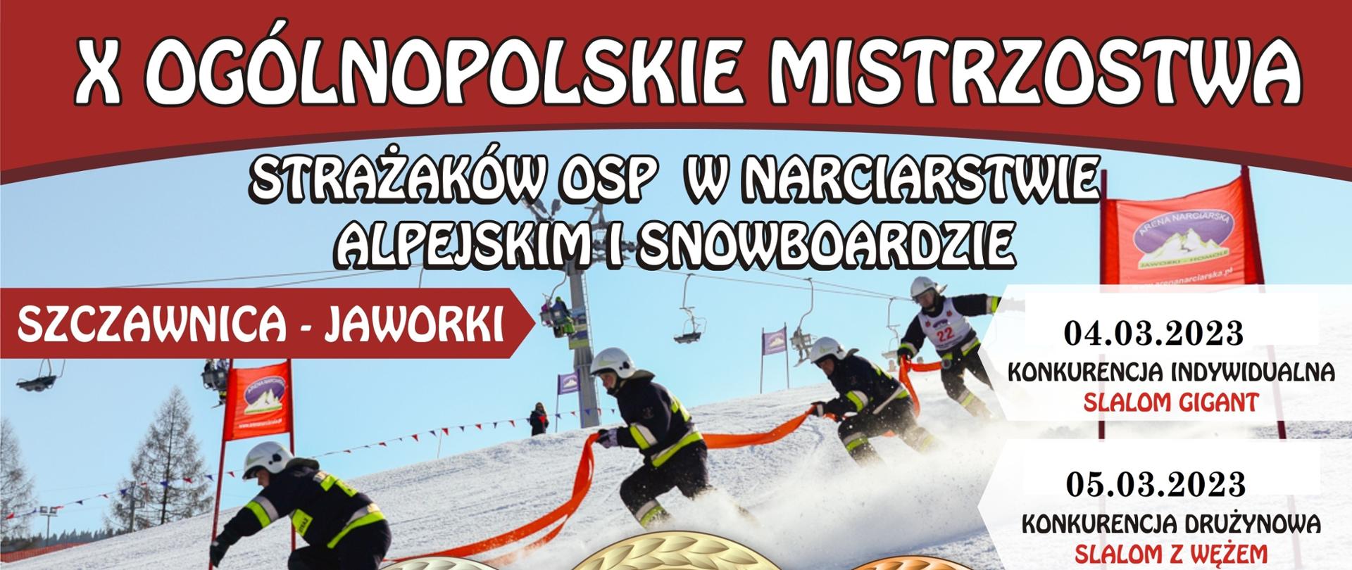 X Ogólnopolskie mistrzostwa strażaków OSP w narciarstwie alpejskim i snowboardzie