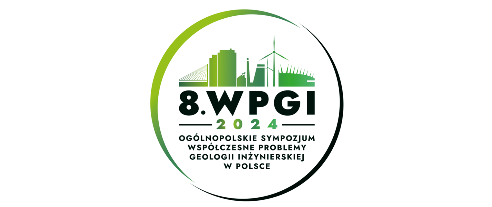 Logotyp 8. Ogólnopolskiego Sympozjum WSPÓŁCZESNE PROBLEMY GEOLOGII INŻYNIERSKIEJ W POLSCE 