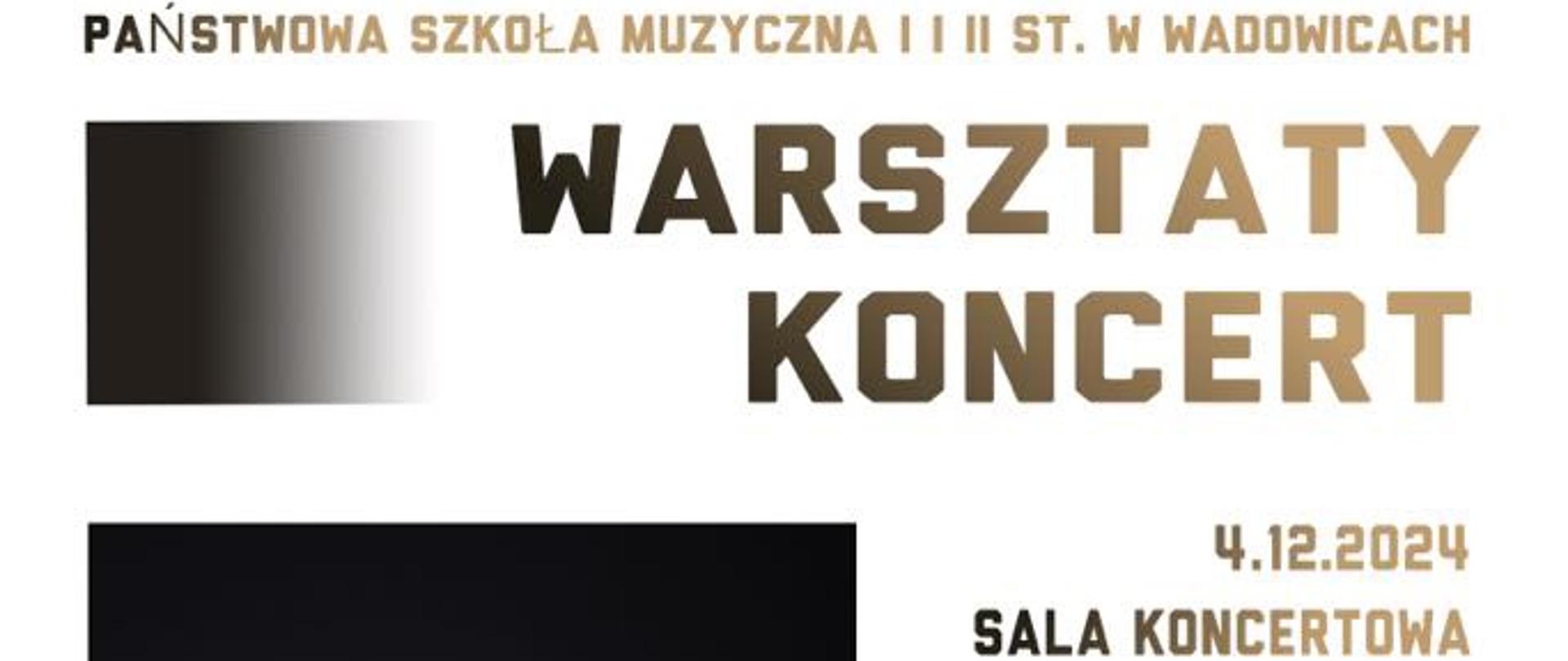 Koncert akordeonowy dr hab. Grzegorza Palus 04.12.2024, odbędzie się o 17:00 w sali koncertowej PSM Wadowice. W programie: J. P. Rameau, E. Granados, D. Scarlatti. Wstęp wolny.