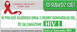 Materiał informacyjny Krajowego Centrum ds. AIDS.