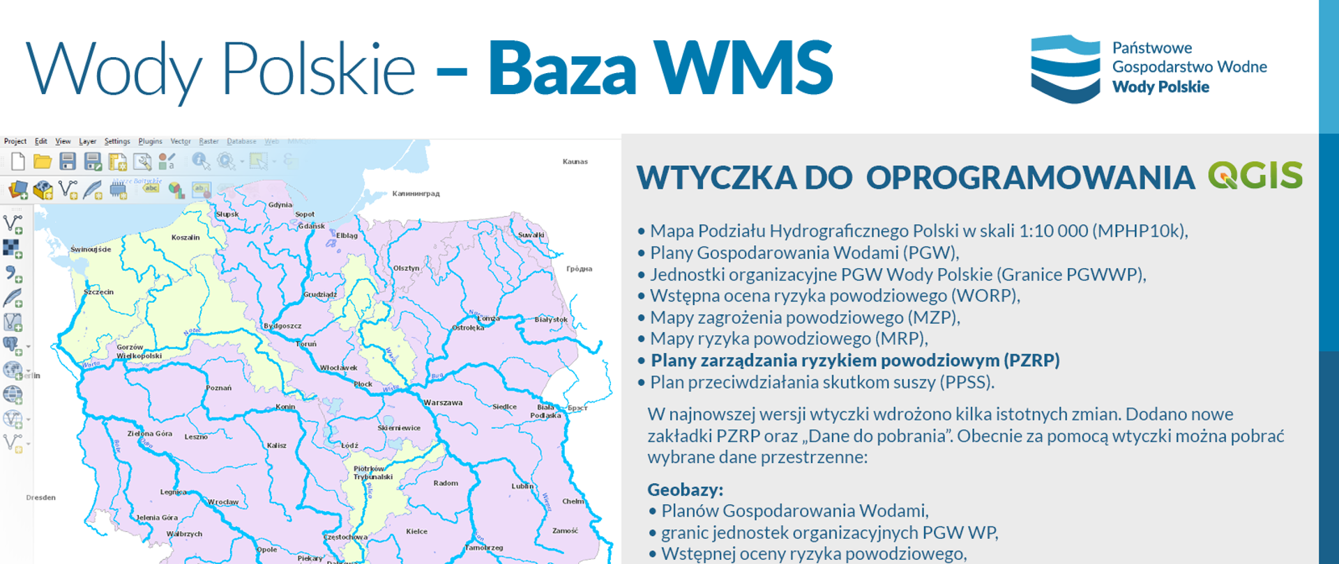 Wody Polskie - Baza WMS - infografika