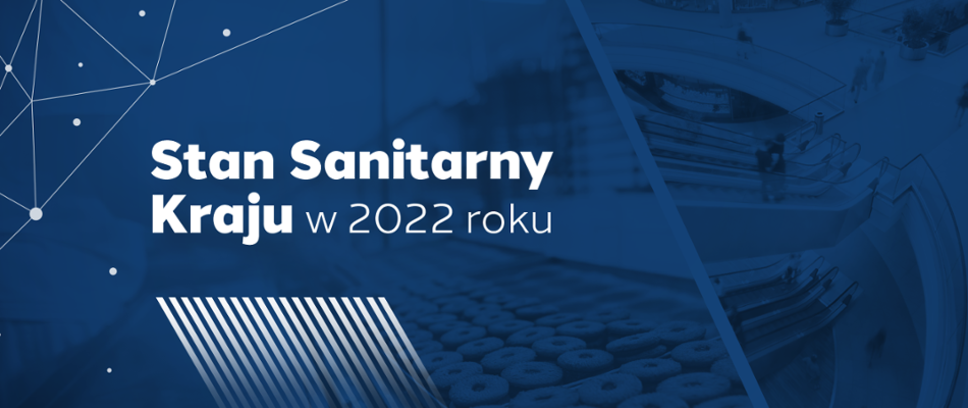 Grafika z tekstem: Stan Sanitarny Kraju w 2022 roku