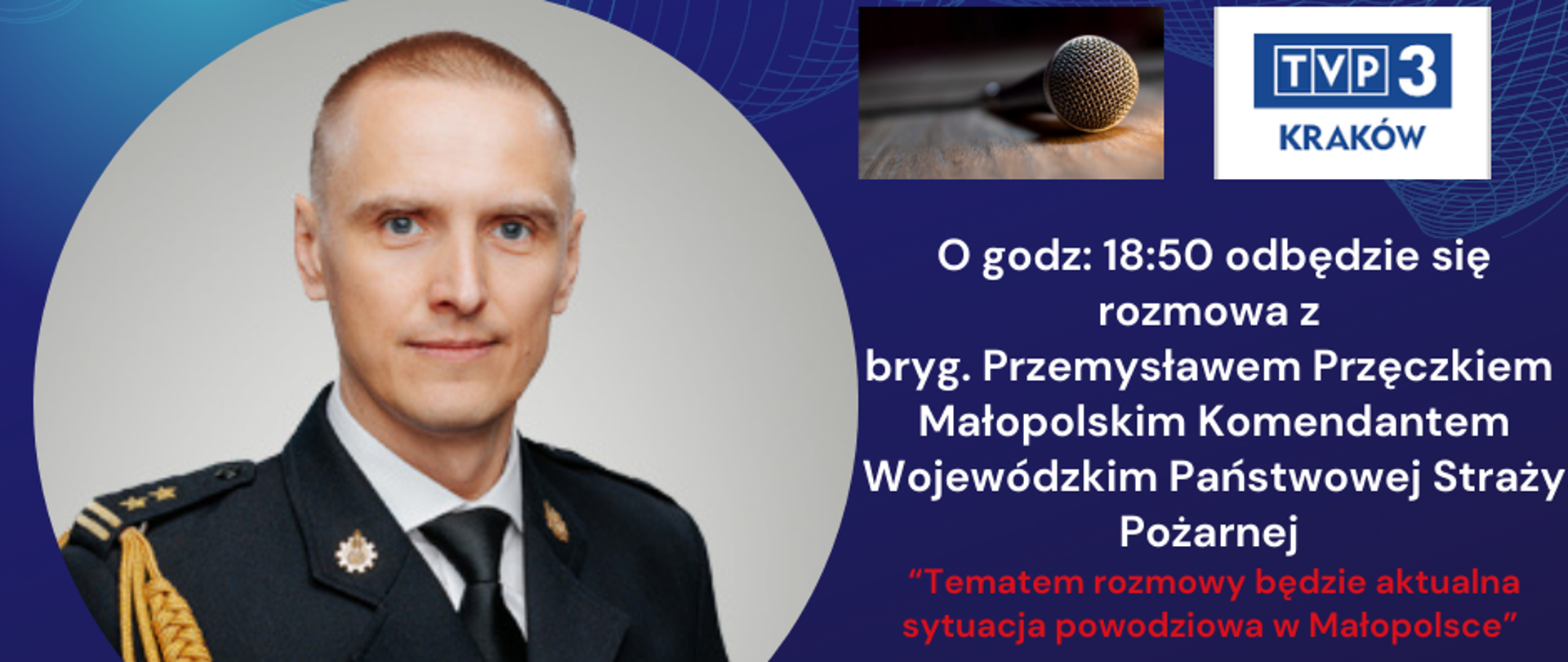 Gosc Dnia w TVP 3 Krakow brg. Przemyslawal Przeczek 