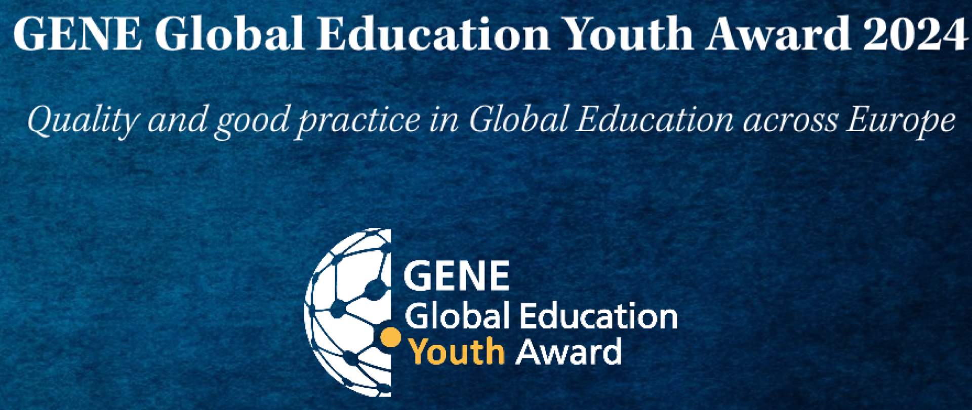 Logotyp GENE Global Education Youth Award 2024
