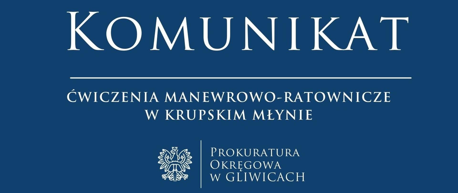 Ćwiczenia manewrowo – ratownicze w Krupskim Młynie