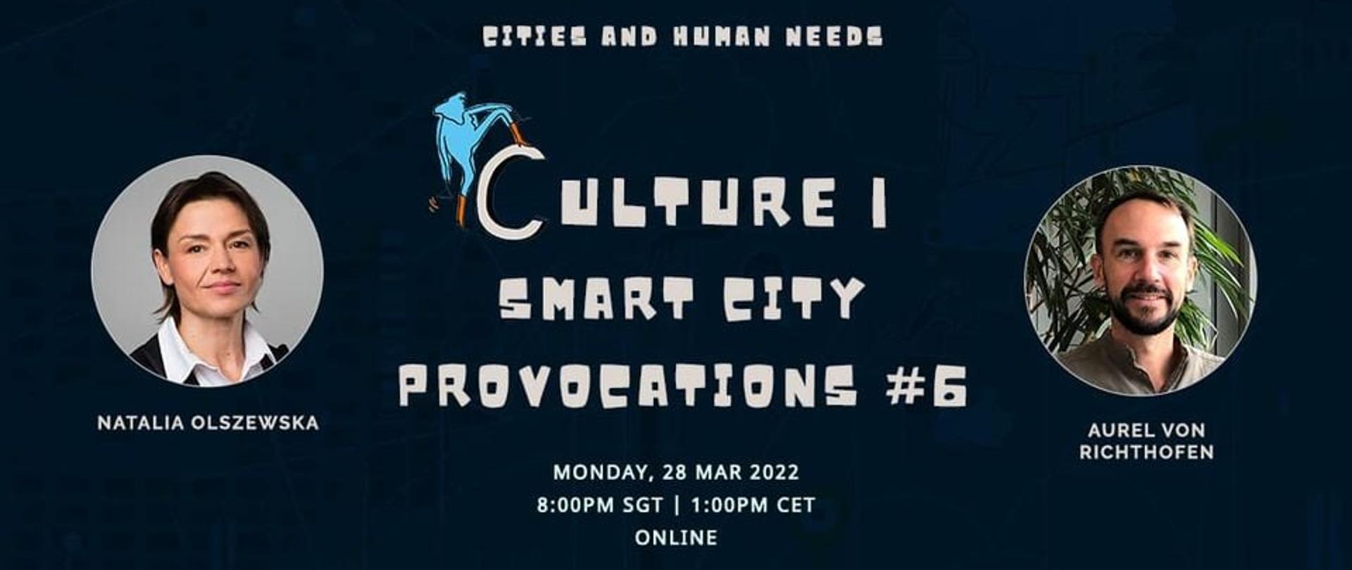 Culture I Smart City - webinar with participation of Natalia Olszewska,