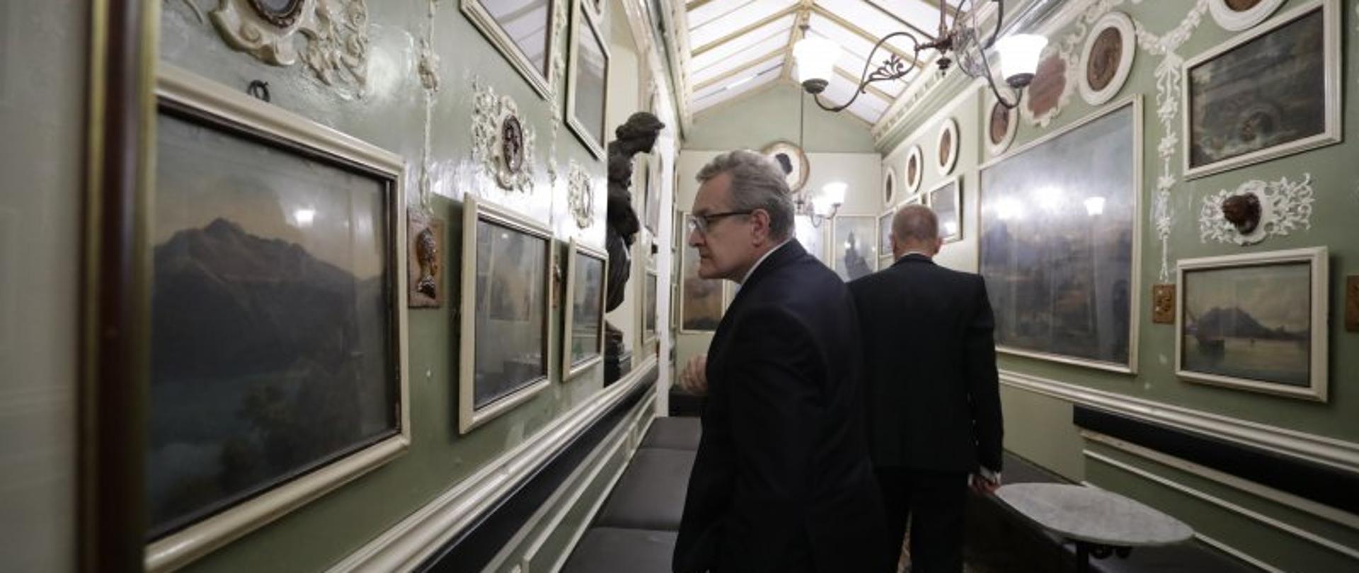 Wicepremier, minister kultury i dziedzictwa narodowego Piotr Gliński, składając wizytę w Rzymie, fot. Danuta Matloch
