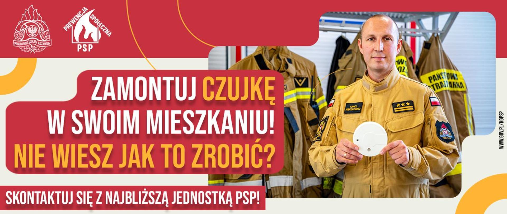 Zamontuj czujkę tlenku węgla i czujkę dymu w swoim mieszkaniu. 