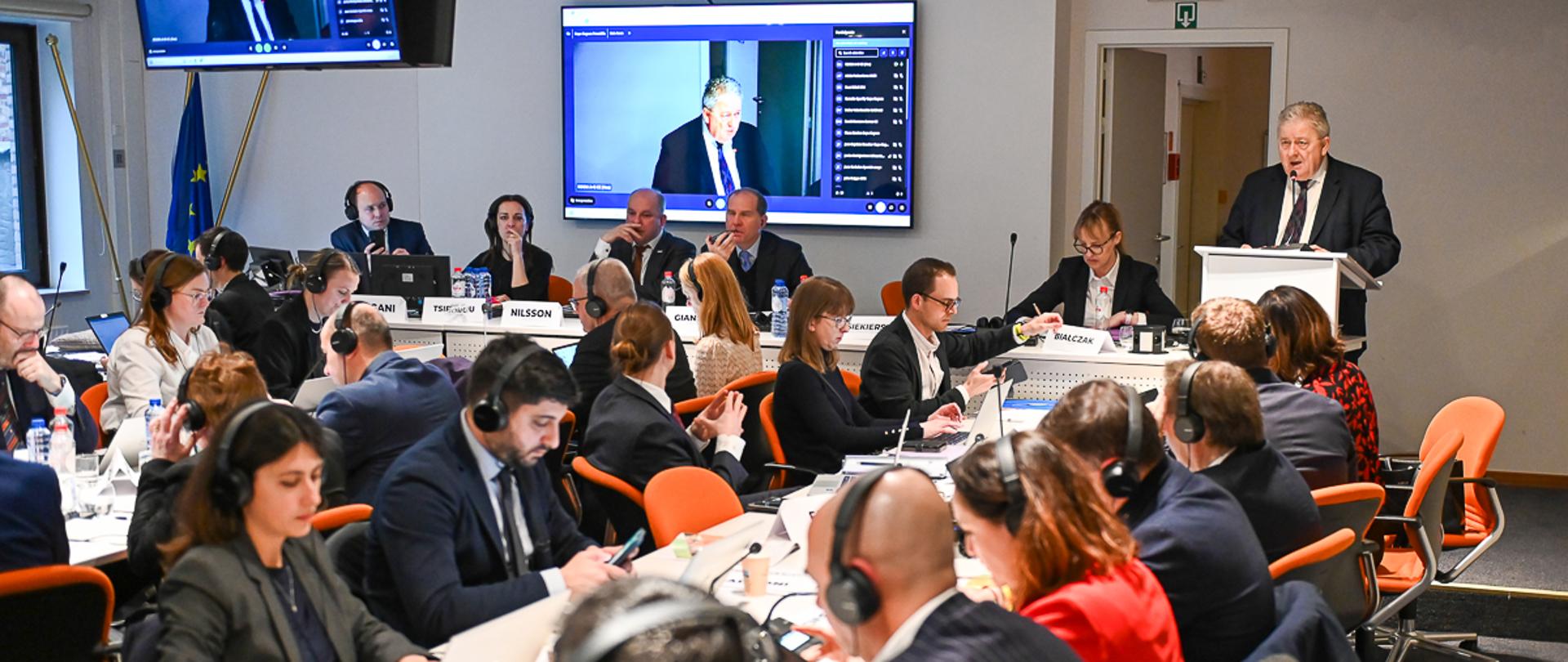 Minister Czesław Siekierski during his speech (photo by PAP)