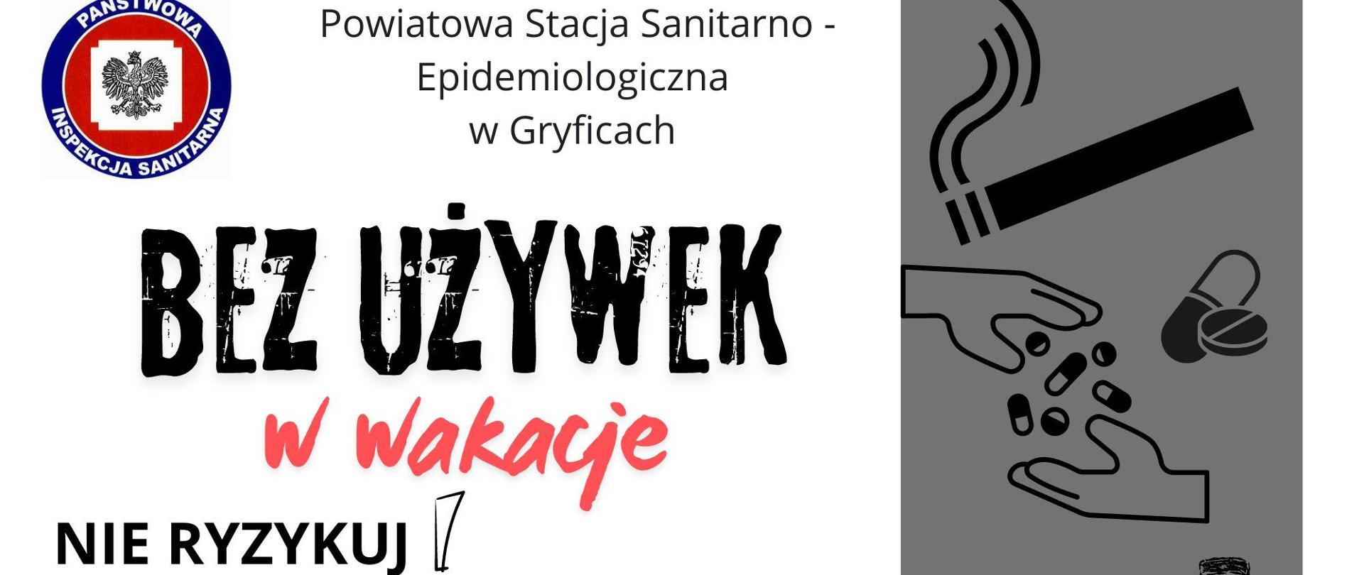 Na białym tle wakacje bez używek 