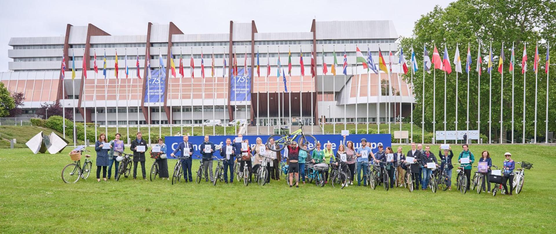 Światowy Dzień Roweru w Radzie Europy.