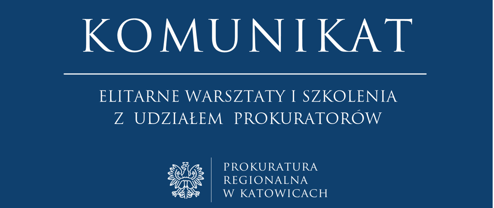 Komunikat o udziale prokuratorów regionu katowickiego w elitarnych warsztatach i szkoleniach