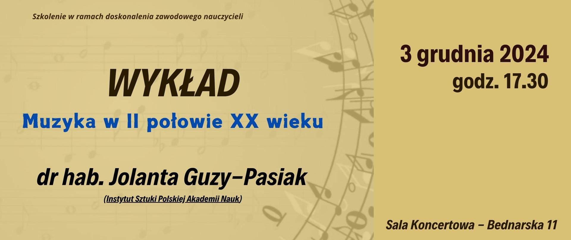 Baner - 2024.12.03 - wykład dr hab. Jolanta Guzy-Pasiak