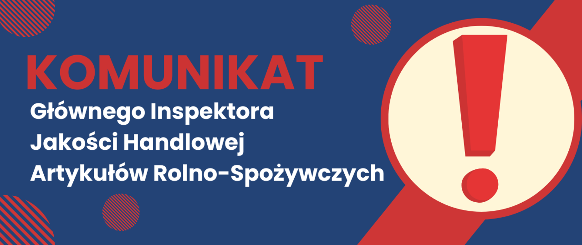 Komunikat Głównego Inspektora IJHARS