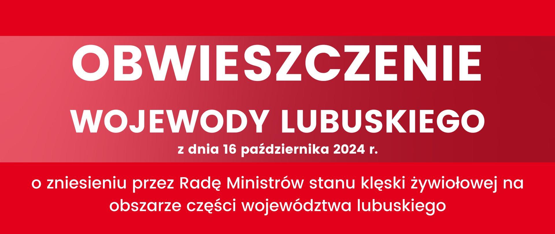 Obwieszczenie Wojewody z dnia 16-10-2024 r. 